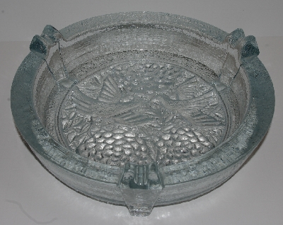 +MBA #2828-0337    "1977 Blenko Oriental Crystal Art Glass Ashtray" 