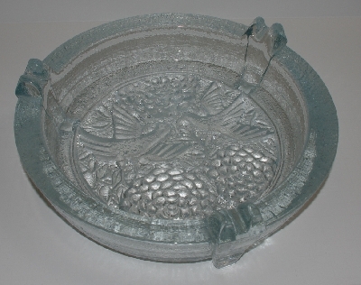 +MBA #2828-0337    "1977 Blenko Oriental Crystal Art Glass Ashtray" 