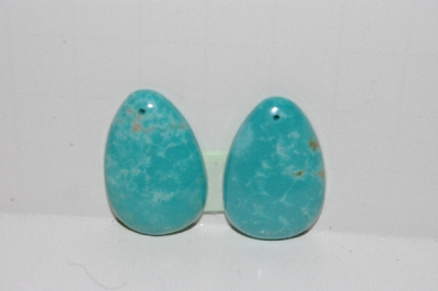 +MBA #2727-0138  "Set Of 2 Blue Turquoise Earring Stones"