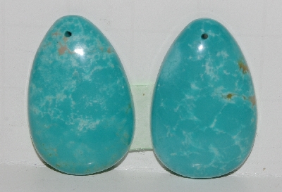 +MBA #2727-0138  "Set Of 2 Blue Turquoise Earring Stones"