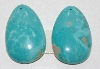 +MBA #2727-0144  "Set Of 2 Blue Turquoise Earring Stones"