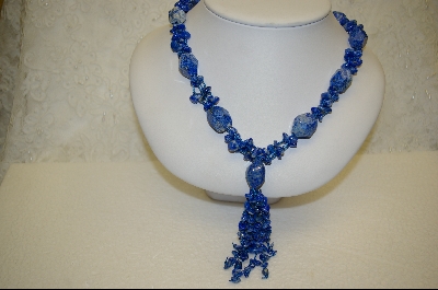 +MBA #B-LN  "Beautiful  20" Blue Lapis Necklace