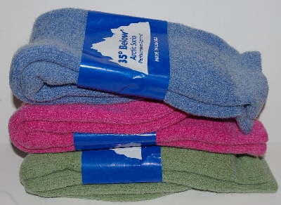 +MBA #2828-0038   "Set Of 3 / 35 Degrees Below Womens Wool Socks"