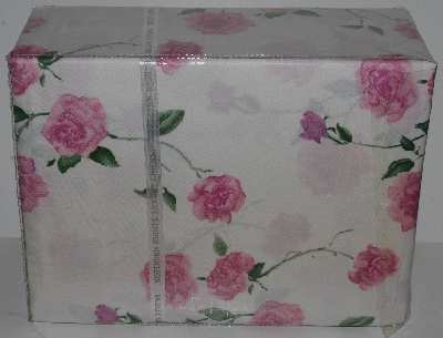 +MBA #2828-0088   "Northern Nights Chelsea Rose Printed 300 TC Sateen 4 Piece  King Size Sheet Set"