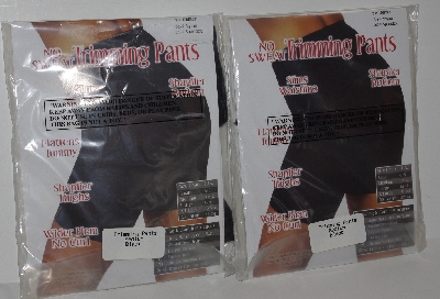 +MBA #2828-0034  "Set Of 2 Pairs No Sweat Black Triming Pants"
