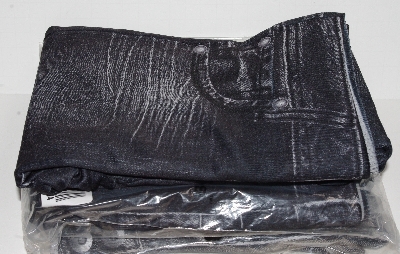 +MBA #2828-0014  " 3 Pairs Of Slim & Lift Caresse Jean Printed Knit Ankle Legnth Pull On Leggings"