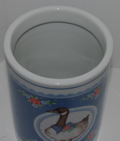+MBA #2828-0006  "1985 George Good Fabrizio Grey Goose Porcelain Container"
