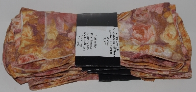 +MBA #2828-0050  "Set Of 4 Pairs Foot Traffic Yellow Rose Trouser Socks"