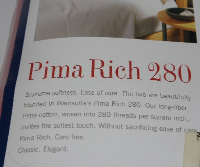 +MBA #2929-452   " 4 Piece Wamsutta Pima Rich 280 King Sheet Set"