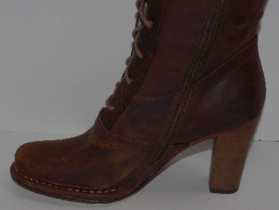 +MBA #2929-0075   "2006 Frye Villager Lace Up Dark Brown Boots"