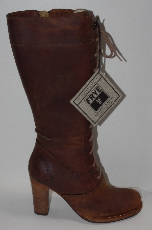 +MBA #2929-0075   "2006 Frye Villager Lace Up Dark Brown Boots"