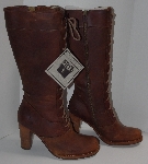 +MBA #2929-0075   "2006 Frye Villager Lace Up Dark Brown Boots"