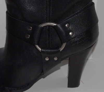 +MBA #2929-0050   " 2005 Harley Davidson Womens Nina Black Dress Harness Leather Boots"