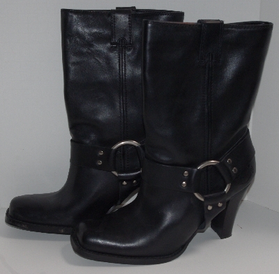 +MBA #2929-0050   " 2005 Harley Davidson Womens Nina Black Dress Harness Leather Boots"