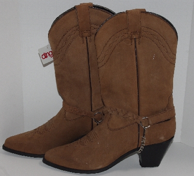 +MBA #2929-0045    " Womens Dingo Style # 723107 Brown Suede Cowboy Boots"