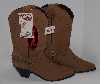 +MBA #2929-0045    " Womens Dingo Style # 723107 Brown Suede Cowboy Boots"