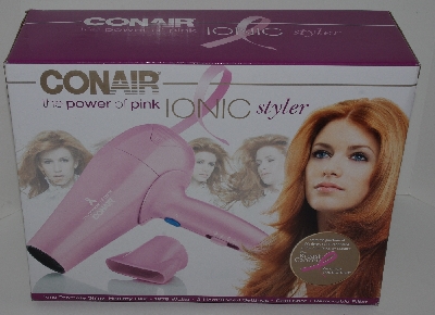 +MBA #2929-0158    "2007 Conair Model 204P The Power Of Pink Ionic Styler"