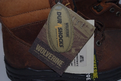 +MBA #2929-0228  " Wolverine Womens fit Steel Toed Brown Leather Boots"