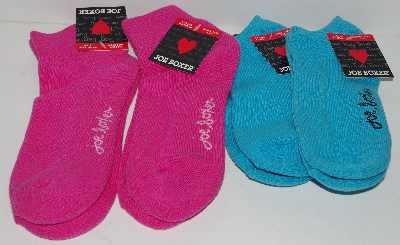 +MBA #3030-489   "2004 Set Of 4 Pairs Joe Boxer Ladies Low Cut Socks"