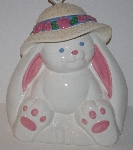 +MBA #3030-427    "1980's Treasure Craft Large Bunny Ceramic Cookie Jar"