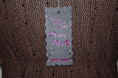 +MBA #2929- 0024  "Pretty Angel Brown Lace Top"