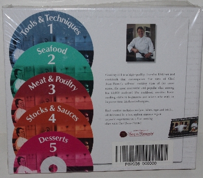 +MBA #3030-0180   "2005 Cooking 101 The Definitive Interactive Cooking Program With Chef Jean-Pierre 5 DVD Set & Book"