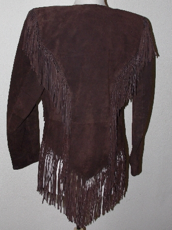+MBA #3030-326   "Cripple Creek Brown Suede Fringe Jacket"