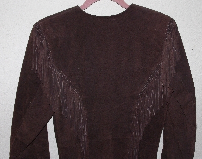 +MBA #3030-326   "Cripple Creek Brown Suede Fringe Jacket"