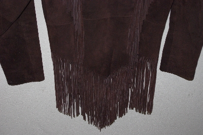 +MBA #3030-326   "Cripple Creek Brown Suede Fringe Jacket"