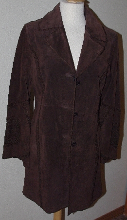 +MBA #3131-799   "WP Brown Suede Long Jacket"