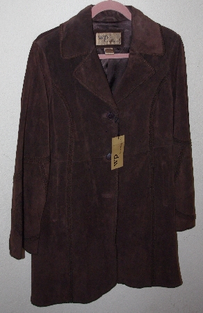 +MBA #3131-799   "WP Brown Suede Long Jacket"