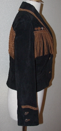 +MBA #3131-690  "Cripple Creek Black & Brown Suede Jacket"
