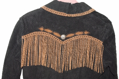 +MBA #3131-690  "Cripple Creek Black & Brown Suede Jacket"