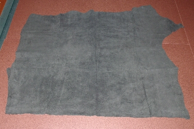 +MBA #3131-509   "1990's Tandy Leather Pigskin Dark Green Suede Hide"