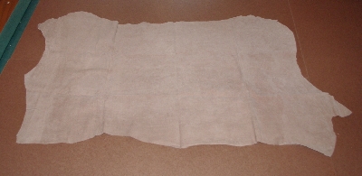 +MBA #3131-521   "1990's Tandy Leather Pigskin Brown Suede #84 Hide"