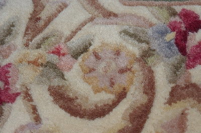 +MBA #3232-138   "Royal Palace Sage Green  Antique Cameo 2' X 8' Wool Runner"