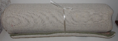 +MBA #3232-138   "Royal Palace Sage Green  Antique Cameo 2' X 8' Wool Runner"