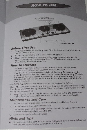 +MBA #3232-0101  "2009 Cooks Essentials 1800 Watt Stainless Steel Triple Burner Chef Station"