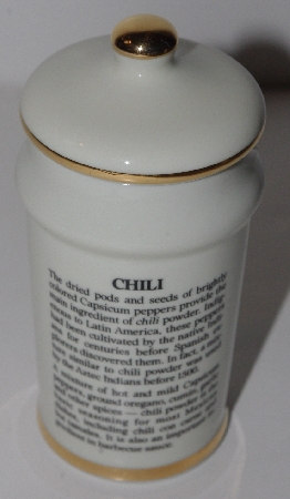 +MBA #3131-0289  "1987 M.J. Hummel "Chili" Porcelain Spice Jar"