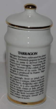 +MBA #3131-309  "1987 M.J. Hummel "Tarragon" Porcelain Spice Jar"