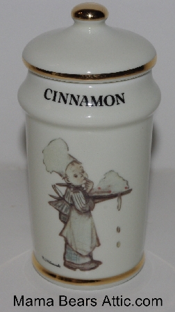 +MBA #3131-0314  "1987 M.J. Hummel "Cinnamon" Porcelain Spice Jar"