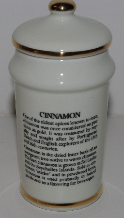 +MBA #3131-0314  "1987 M.J. Hummel "Cinnamon" Porcelain Spice Jar"