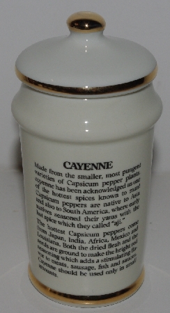 +MBA #3131-326  "1987 M. J. Hummel "Cayenne" Porcelain Spice Jar"