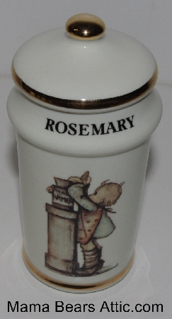 +MBA #3131-332  "1987 M.J. Hummel "Rosemary" Porcelain Spice Jar"