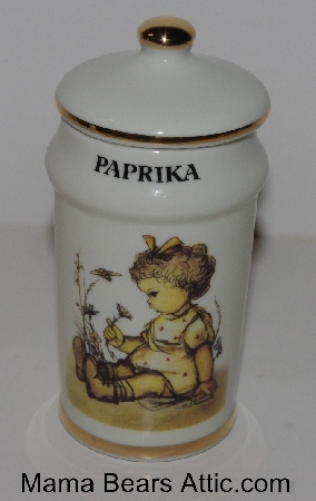 +MBA #3131-363  "1987 M.J. Hummel "Paprika" Porcelain Spice jar"