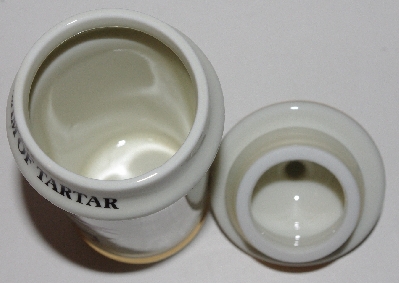 +MBA #3131-384  "1987 M.J. Hummel "Cream Of Tarter" Porcelain Spice Jar"