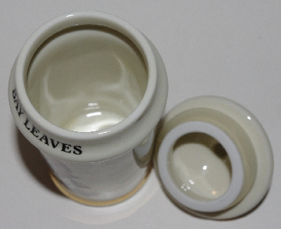 +MBA #3131-398  "1987 M.J. Hummel "Bay Leaves" Porcelain Spice Jar"