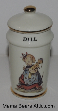 +MBA #3131-405  "1987 M.J. Hummel "Dill" Porcelain Spice Jar"