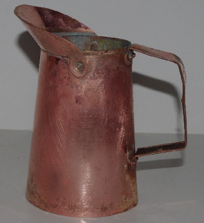 +MBA #3131-0082  "Vintage Jenzo Copper Pitcher"