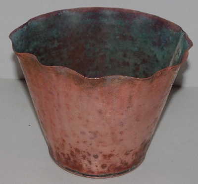+MBA #3131-0092  ""Vintage Artistic Manufactures Solid Copper Flower Pot"
